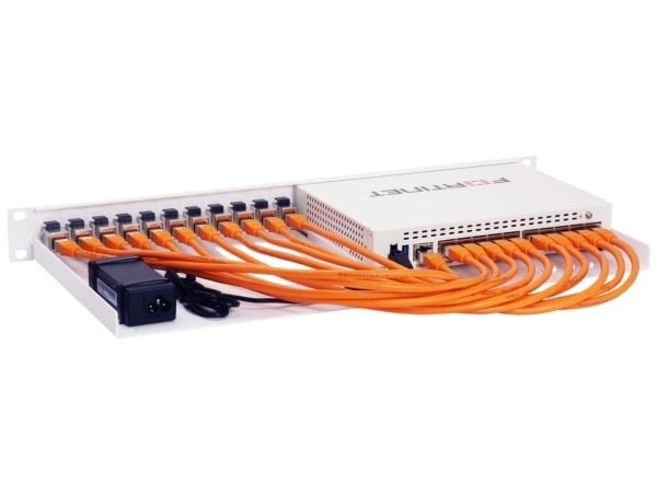 Rackmount.IT RM-FR-T10I - Rack-monteringssett - RJ-45 X 11 - RAL 9003, signalhvit - 1U - 19"