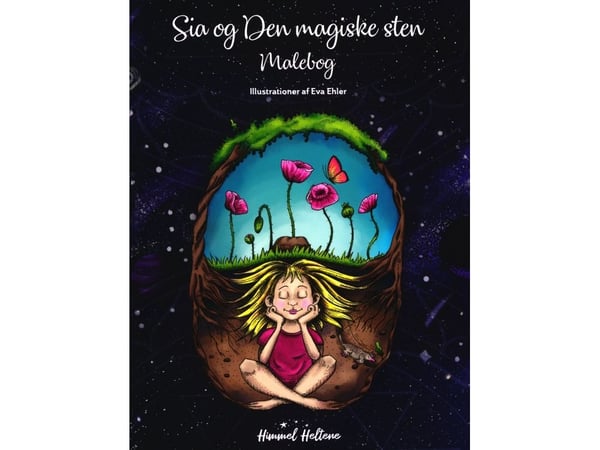 Sia og den magiske steinen – Malebok | Eva Ehler og Susanne Frandsen | Språk: Dansk
