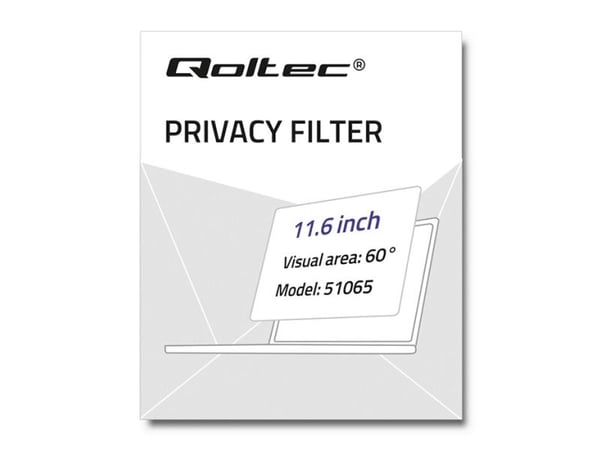 Qoltec 51065, 29,5 cm (11.6"), Kannettava tietokone, Yksityisyys