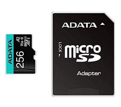 ADATA Premier Pro V30S - Flashminnekort (SD-adapter inkludert) - 256 GB - A2 / Video Class V30 / UHS-I U3 / Class10 - microSDXC UHS-I