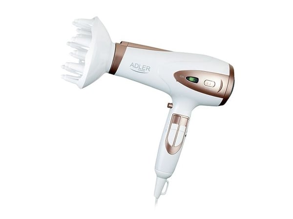 Adler AD 2248, Strøm, Pronssi, Hvid, Monoton, Plast, 1,8 m, 2400 W
