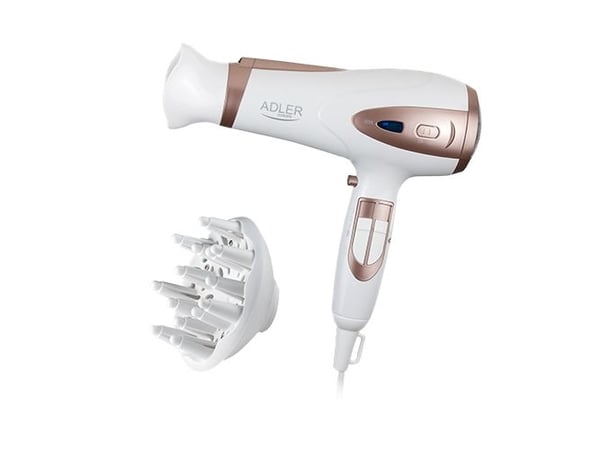 Adler AD 2248, Strøm, Pronssi, Hvid, Monoton, Plast, 1,8 m, 2400 W