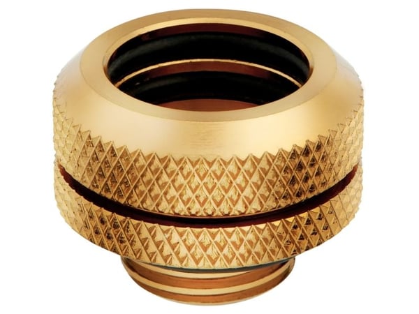 CORSAIR Hydro X Series XF Hardline 14mm OD Fitting - Armatur for væskekjølesystem - gull (en pakke 4)