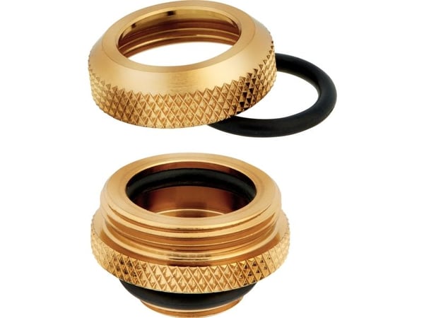 CORSAIR Hydro X Series XF Hardline 14mm OD Fitting - Armatur for væskekjølesystem - gull (en pakke 4)