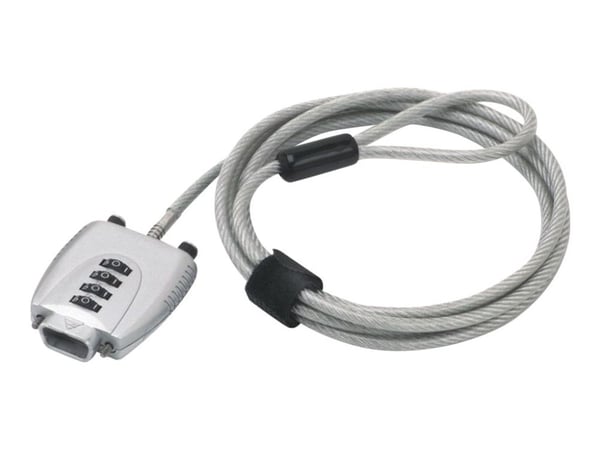 Neomounts NSVGALOCK VGA Security Lock - Lås för säkerhetskabel - silver - 2 m