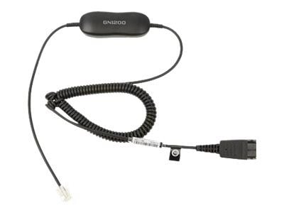 Jabra GN1200, Kaapeli, musta