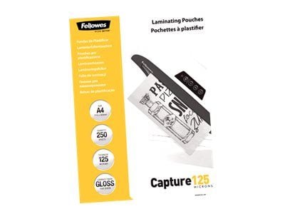 Fellowes Laminating Pouches Capture 125 micron - A4 (210 x 297 mm) lamineringspunger