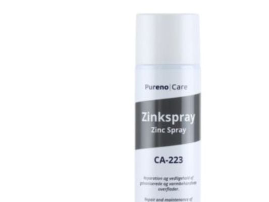 Zinkspray 500ml spray. Velegnet til maling eller lakering. Yder rustbeskyttelse uden efterbehandling