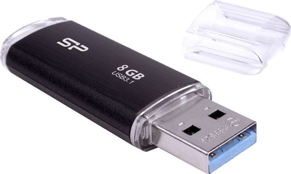 SILICON POWER Blaze B02 - USB flash-enhet - 8 GB - USB 3.0/USB typ C - svart