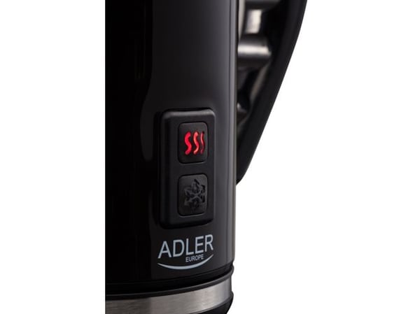 Adler AD 4478, Automatisk melkeskummer/varmer, Svart, Hvit, Rustfritt stål, 115 ml, 240 ml, 0,24 l