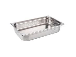 Kantine 1/1 GN 13.4 ltr 53x32.5x10 cm Perforeret Rustfrit stål,6 stk/pk