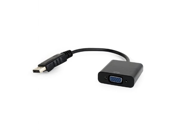 Cablexpert - Video adapter - DisplayPort (hann) til HD-15 (VGA) (hunn) - DisplayPort 1.1a - 15 cm - 1080p-støtte - svart