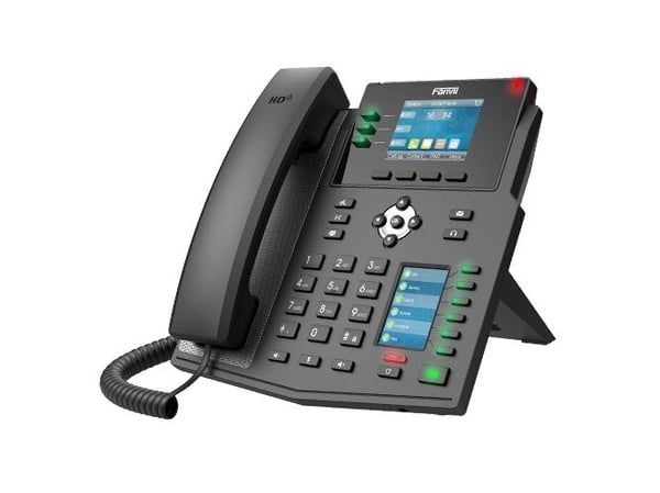 Fanvil X4U, IP-telefon, Sort, Kablet håndsett, 12 linjer, LCD, 7,11 cm (2.8")