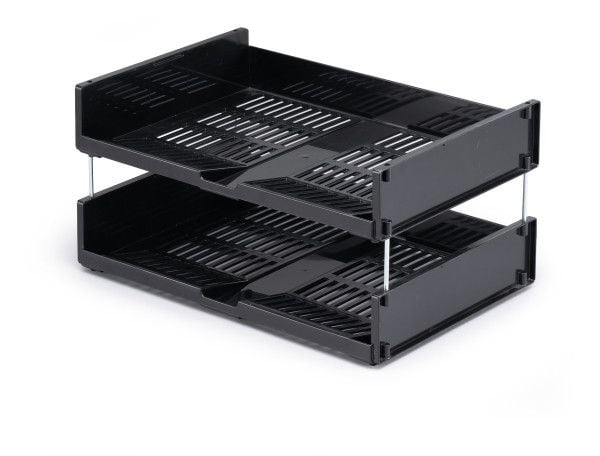 DURABLE OPTIMO - Brevbakke - for A4 (210 x 297 mm) - landskap - koksgrå