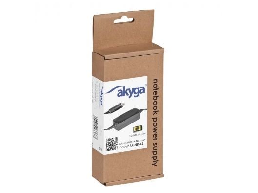 Akyga AK-ND-42 - Bilstrømadapter - 12 V - 90 watt - svart