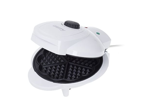 Camry Premium CR 3022, 5 vafler, Hjerte (form), Sort, Hvit, Kraft indikator, Klar, 1000 W
