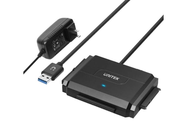 Unitek Y-3324 - Lagringskontroller - 2,5", 3,5" - ATA / SATA 3Gb/s - USB 3.0 - svart
