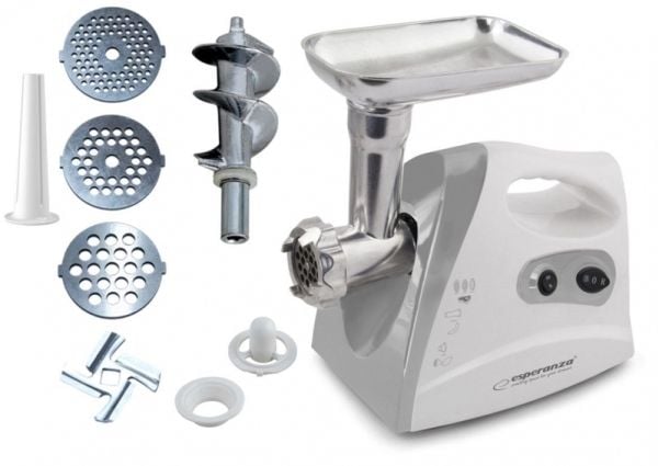 Esperanza MEATBALL - Kjøttkvern - 600 W - grå
