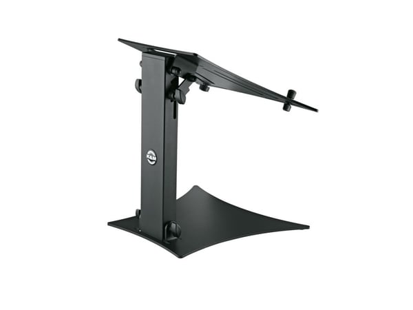 König & Meyer 12190, Kannettavan tietokoneen teline, Musta, Alumiini, Terästä, 0 - 35°, 261 mm, 298 mm