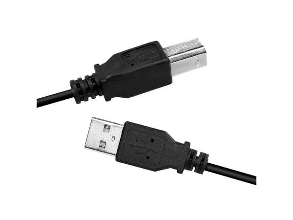 LogiLink CU0007B, 2 m, USB A, USB B, USB 2.0, 480 Mbit/s, Musta