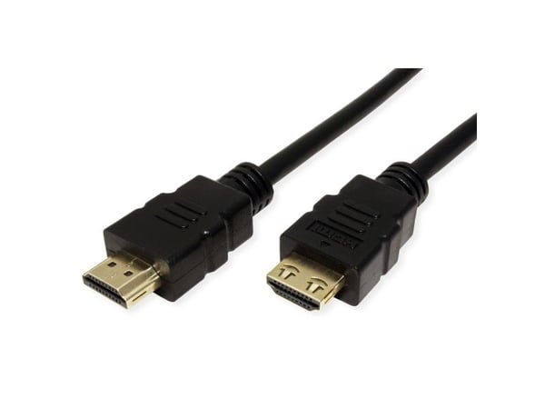 Value 11.99.5690, 1 m, HDMI-tyyppi A (vakio), HDMI-tyyppi A (vakio), 3D, Äänen paluukanava (ARC), Musta