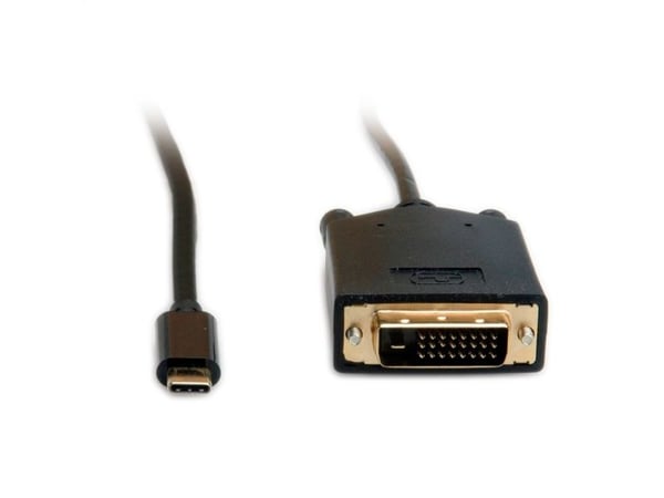 Value 11.99.5831, 1 m, USB C, DVI, Hankjønn, Hankjønn, Rett