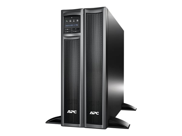 APC Smart-UPS X 750 Rack/Tower LCD - UPS (kan monteres i rack) - AC 230 V - 600 watt - 750 VA - utgangskontakter: 8 - 2U - svart