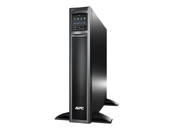 APC Smart-UPS X 750 Rack/Tower LCD - UPS (kan monteres i rack) - AC 230 V - 600 watt - 750 VA - utgangskontakter: 8 - 2U - svart