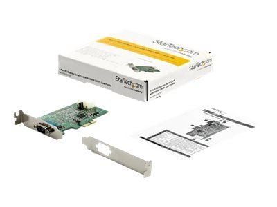 Startech 1-port PCI Express RS232 Serial Adapter Card, PCIe RS232 Serial Host Controller Card, PCIe to Serial DB9 COM Port, 16950 UART, Low Profile...