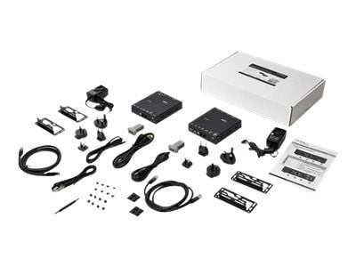 Startech HDMI KVM Extender over IP Network - 4K 30Hz HDMI and USB over IP LAN or Cat5e/Cat6 Ethernet (100m/330ft) - Remote KVM Console - Video/lyd-...