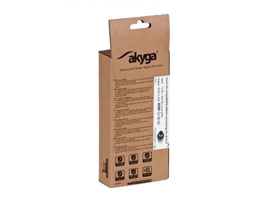 Akyga AK-ND-33 - Strömadapter för bil - 12 V - 65 Watt - svart