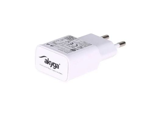 Akyga AK-CH-11 - Strømadapter - 12 watt - 2.4 A - QC 3.0 (USB) - hvit