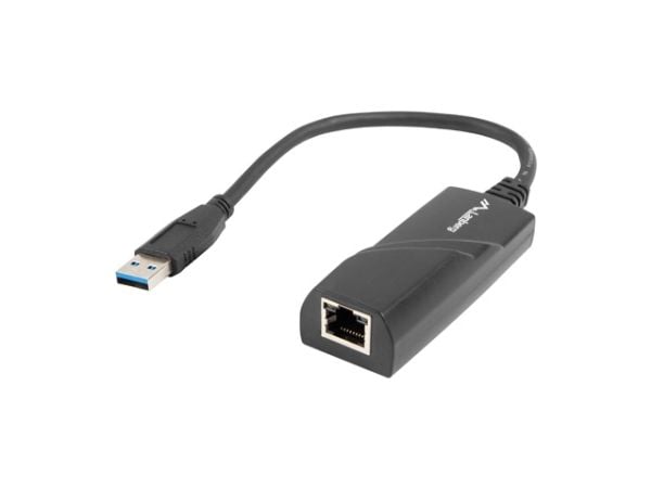 Lanberg NC-1000-01 - Nettverksadapter - USB 3.0 - Gigabit Ethernet - svart