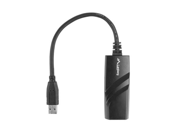 Lanberg NC-1000-01 - Nettverksadapter - USB 3.0 - Gigabit Ethernet - svart