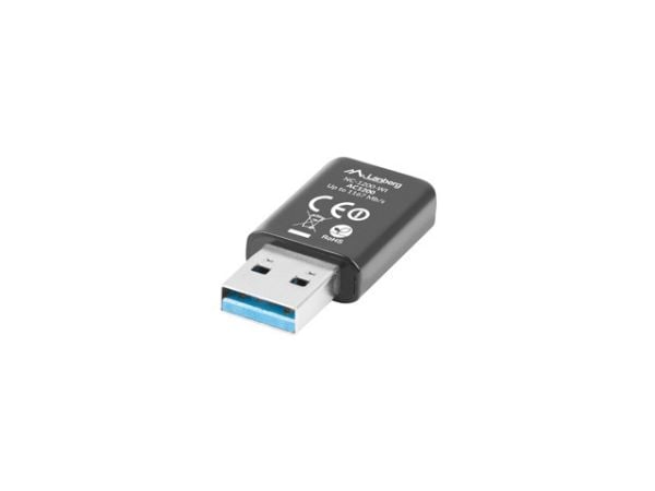Lanberg NC-1200-WI - Nettverksadapter - USB 3.0 - Wi-Fi 5