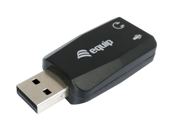 Equip 245320, USB A-tyyppi, 3,5 mm, Musta, 22 mm, 51 mm, 12 mm