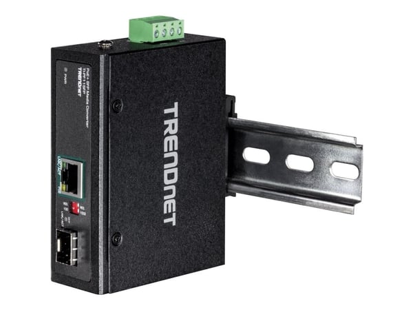 TRENDnet TI-PF11SFP - Valokuitumuuntaja - GigE - 10Base-T, 100Base-TX, 1000Base-T - RJ-45 / SFP (mini-GBIC) - 40 km:n etäisyys