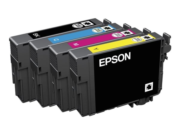 Epson 18 Multipack - 4-pack - 15.1 ml - svart, gul, cyan, magenta - original - blære med RF/lyd-alarm - blekkpatron - for Expression Home XP-212, 2...