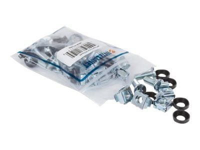 Intellinet Cage Nut Set, 20 Pack - M6 Nuts, Bolts and Washers, Suitable for Network Cabinets/Server Racks, Plastic Storage Jar, Lifetime Warranty -...