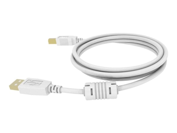 Vision 5m USB 2.0, 5 m, USB A, USB B, USB 2.0, Uros/uros, Valkoinen