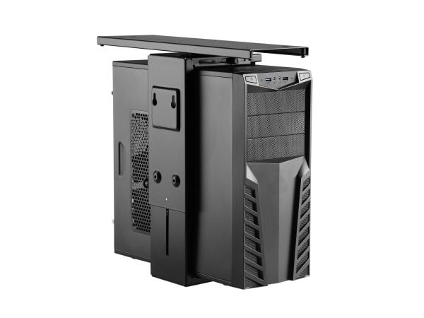 Equip 650892, CPU-holder under skrivebordet, Desktop, 10 kg, Sort, Stål, 180°