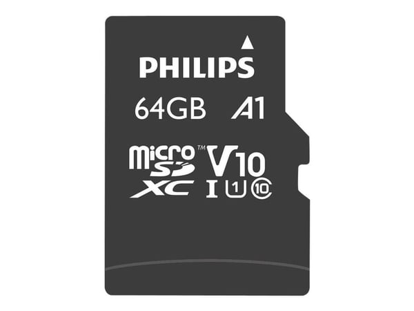 Philips FM64MP45B - Flashminnekort (SD-adapter inkludert) - 64 GB - UHS-I / Class10 - SDXC