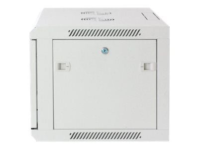 Intellinet Network Cabinet, Wall Mount (Standard), 12U, Usable Depth 350mm/Width 540mm, Grey, Assembled, Max 60kg, Metal & Glass Door, Back Panel, ...