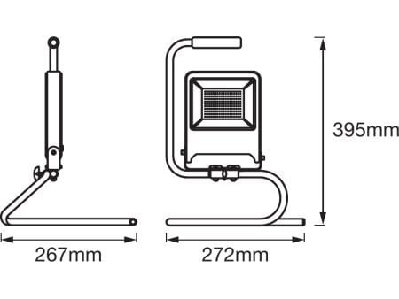 LEDVANCE LED-byggeprojektører 50 W 4500 lm