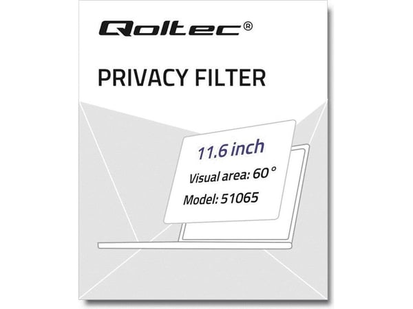 Qoltec 51065, 29,5 cm (11.6"), Kannettava tietokone, Yksityisyys