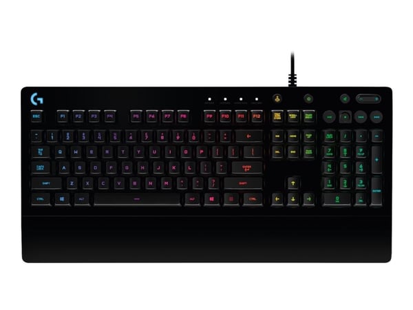 Logitech G 920-008090, Täysikokoinen (100 %), Langallinen, USB, QWERTY, RGB LED, Musta