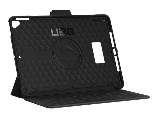 UAG Case for iPad 10.2-in (9/8/7 Gen, 2021/2020/2019) - Scout w/ Handstrap Black - Baksidedeksel for nettbrett - 10.2" - for Apple 10.2-inch iPad (...