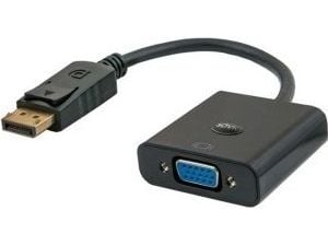 Savio CL-90/B Adapter Display Port do VGA, 0,2 m, DisplayPort, VGA (D-Sub), Hankjønn, Hankjønn, 2 år