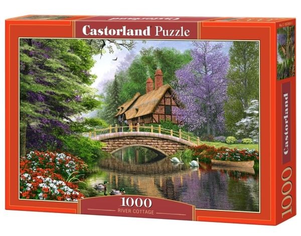 Castorland River Cottage 1000 pcs, 1000 stykker, Landskap, 9 år