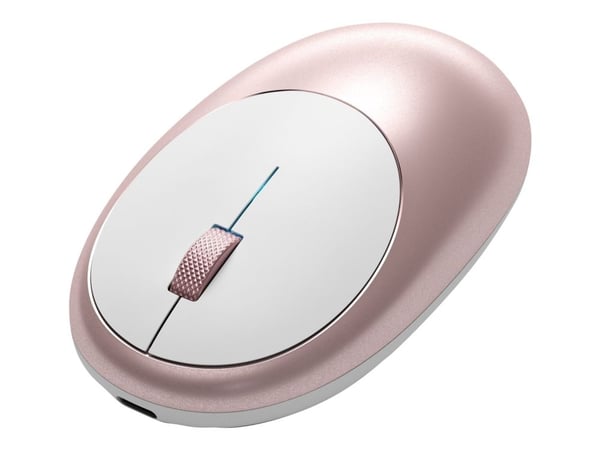 Satechi M1 - Hiiri - ergonominen - oikea- ja vasenkätinen - optinen - 3 painiketta - langaton - Bluetooth 4.0 - ruusukultainen
